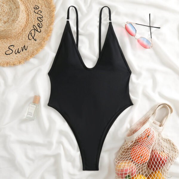 Suspenders One-piece Swimsuit - Image 2