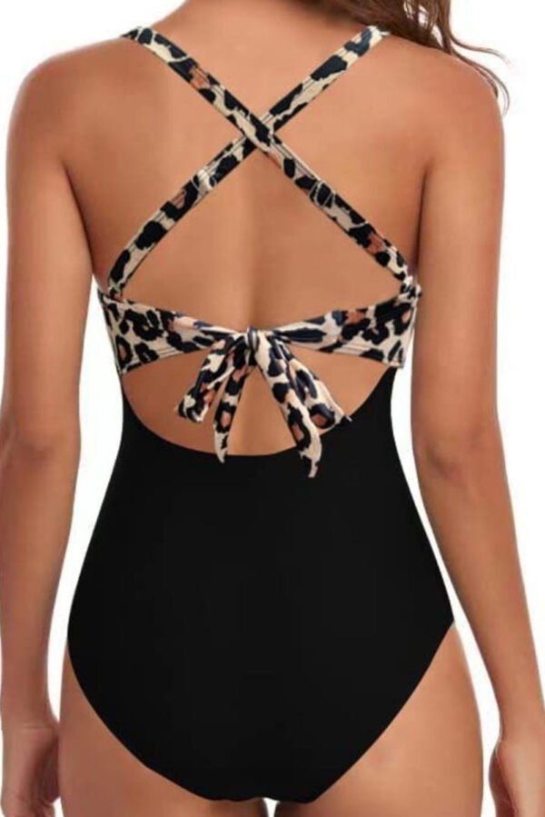 Tied Crisscross Cutout One-Piece Swimwear - Image 6