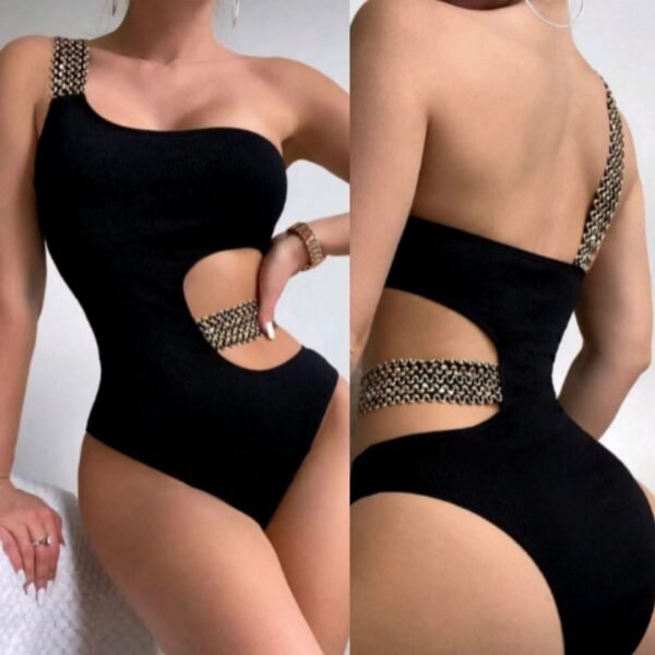 Cartier Black Backless  One-piece Swimsuit - Image 3