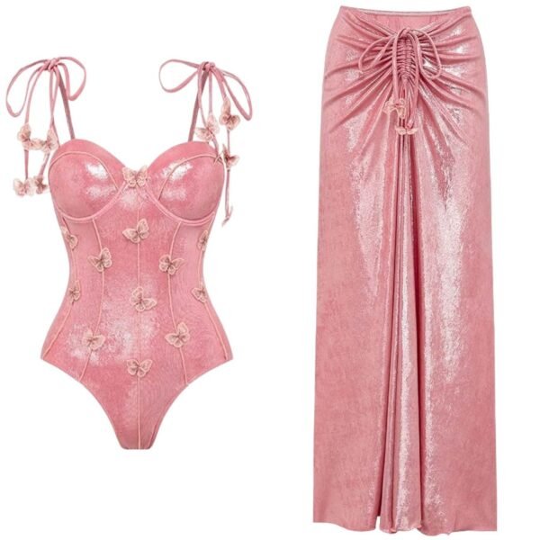 Bikini Kisses One-piece Swimsuit Two-piece Set - Image 2